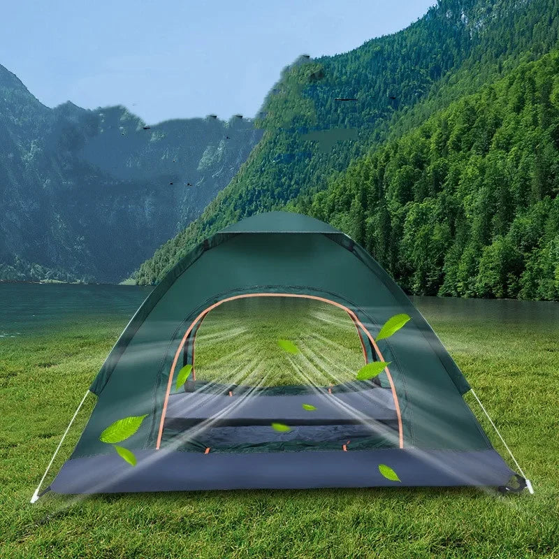 Two To Three Person Pop Up Tent Waterproof Camping UV Protection Automatic