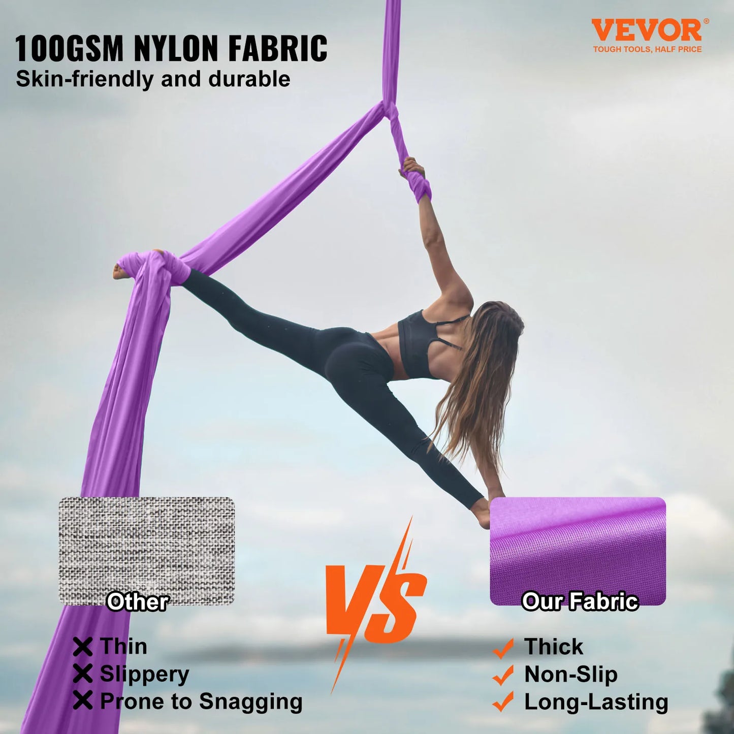 VEVOR Aerial Yoga Hammock Starter Kit for All Levels