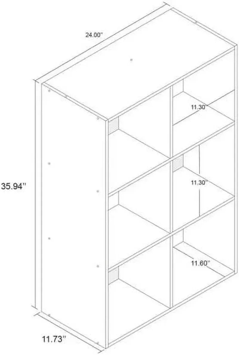 PGY 6 Cube Organizer Shelf Bookcase Storage Unit Home