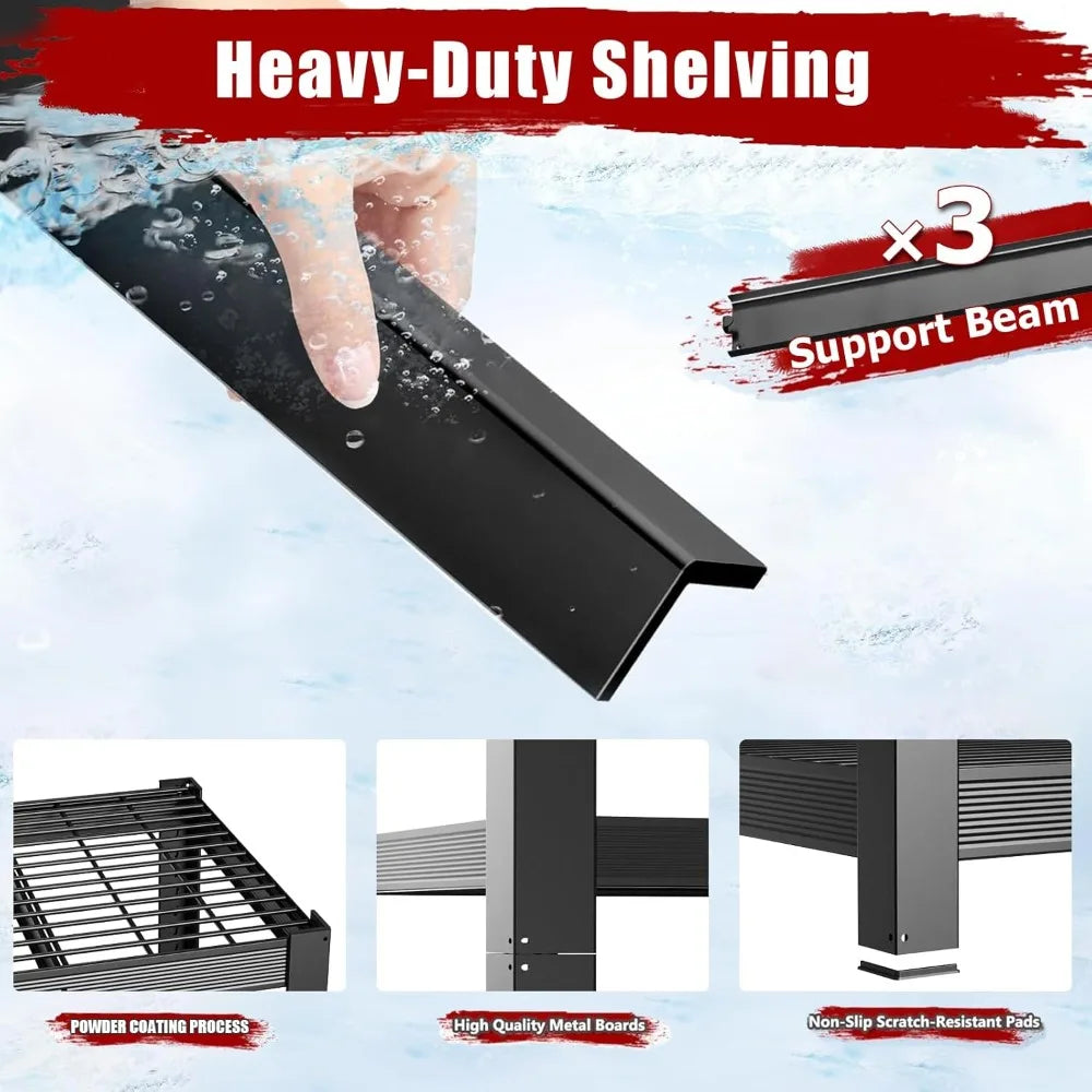 Heavy Duty Metal Shelving Unit 5 Tier Storage Rack
