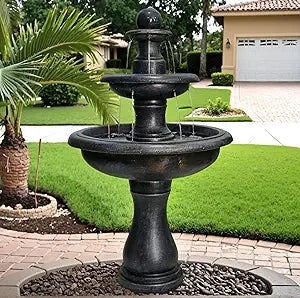 Sunjet Concrete Outdoor Water Fountain Garden Patio