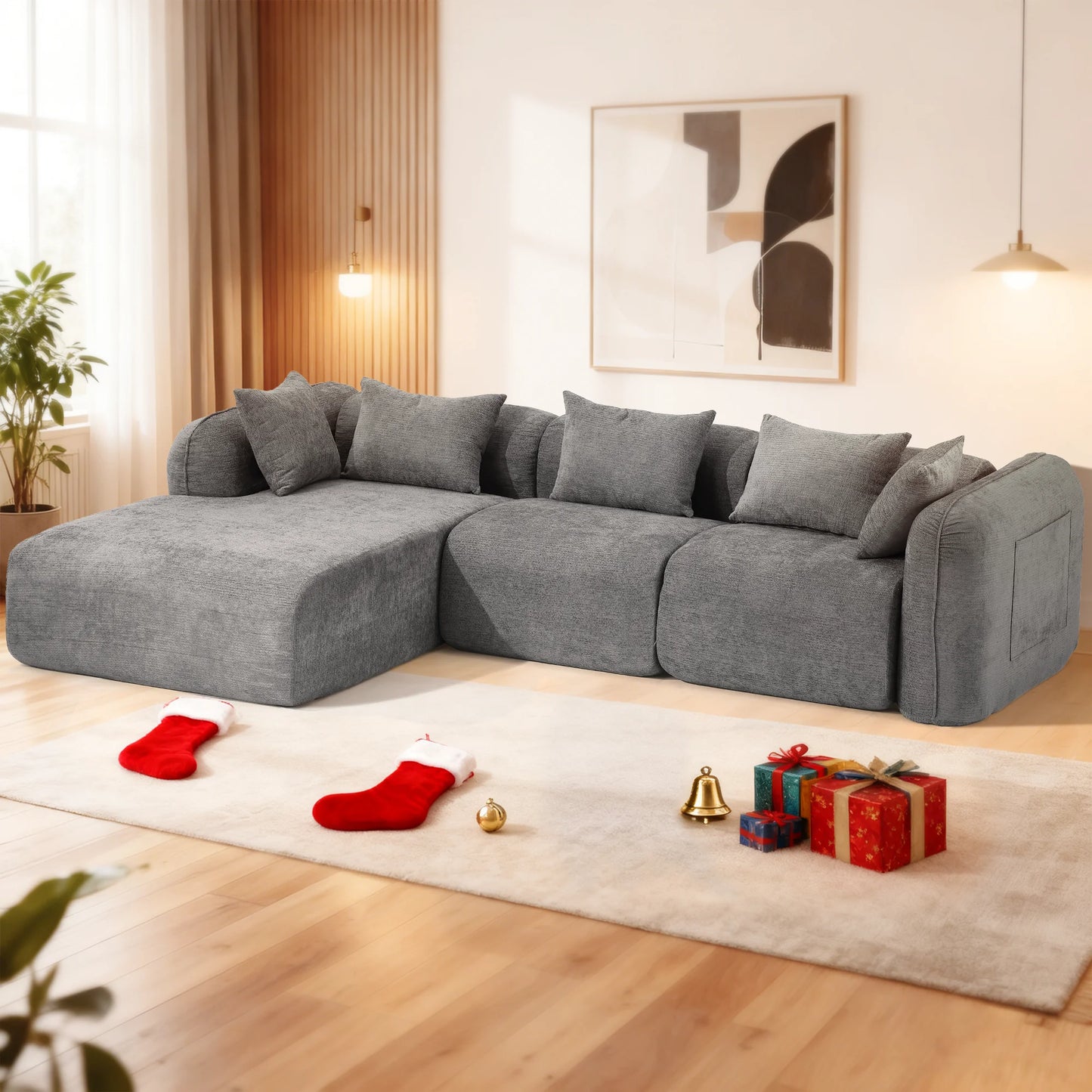 Redlife Sherpa Modular Cloud Sofa L Shaped Sectional Couch