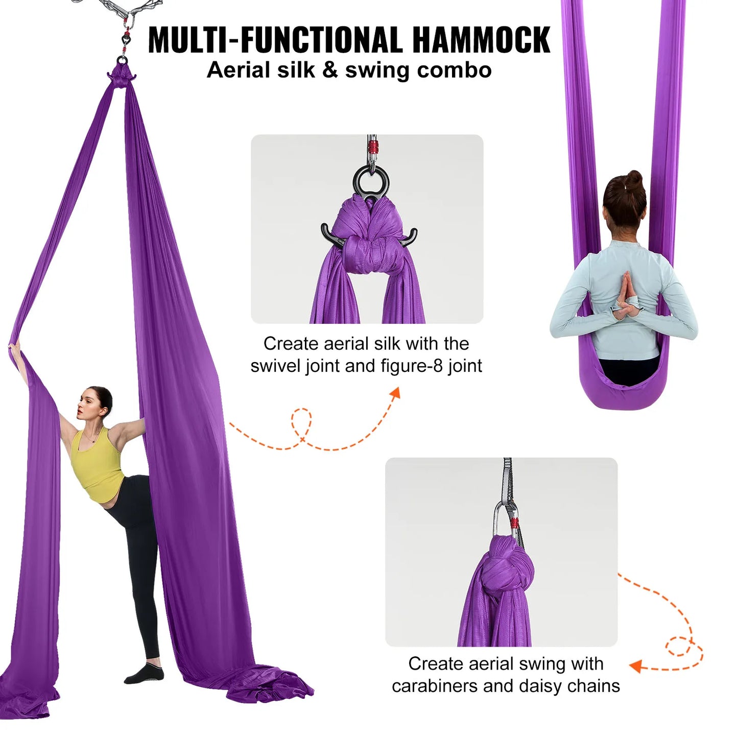 VEVOR Aerial Yoga Hammock Starter Kit for All Levels