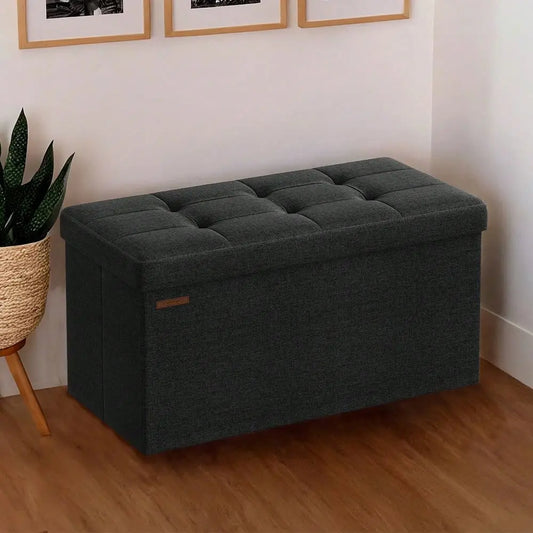 Storage Ottoman Bench For Shoes MDF Nonwoven Fabric