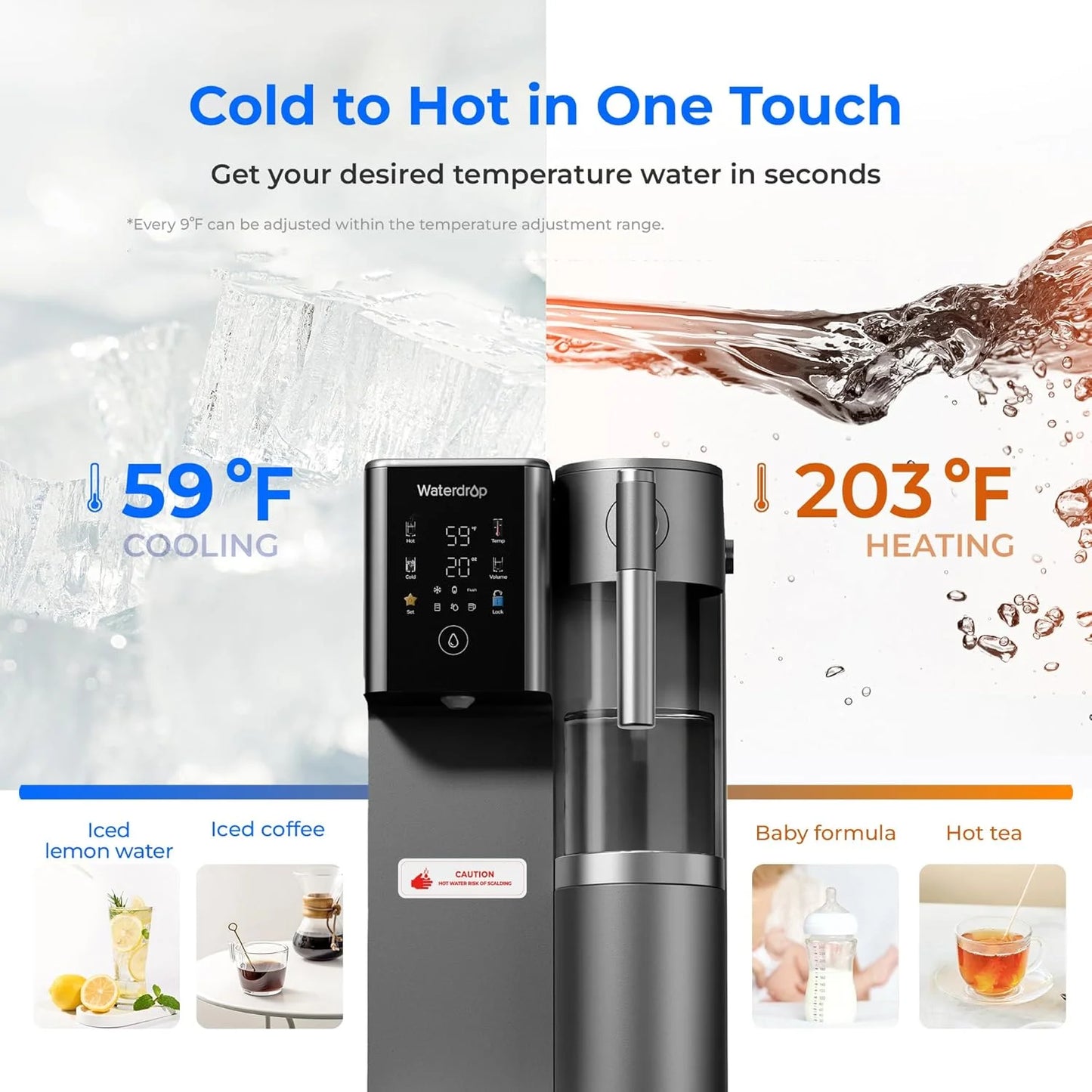 Waterdrop WD A2 Countertop Reverse Osmosis System With Pitcher