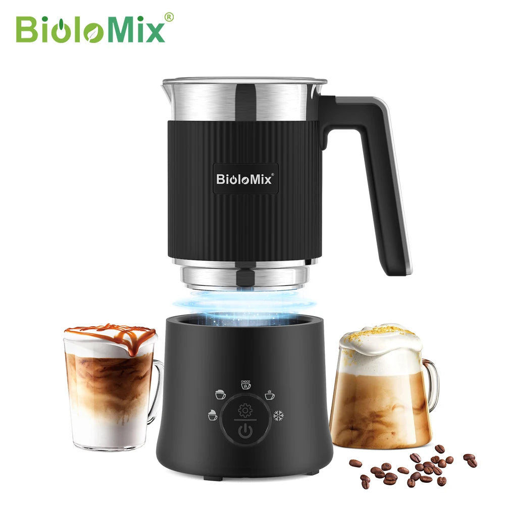 Biolomix 5-in-1 Detachable Milk Frother and Steamer