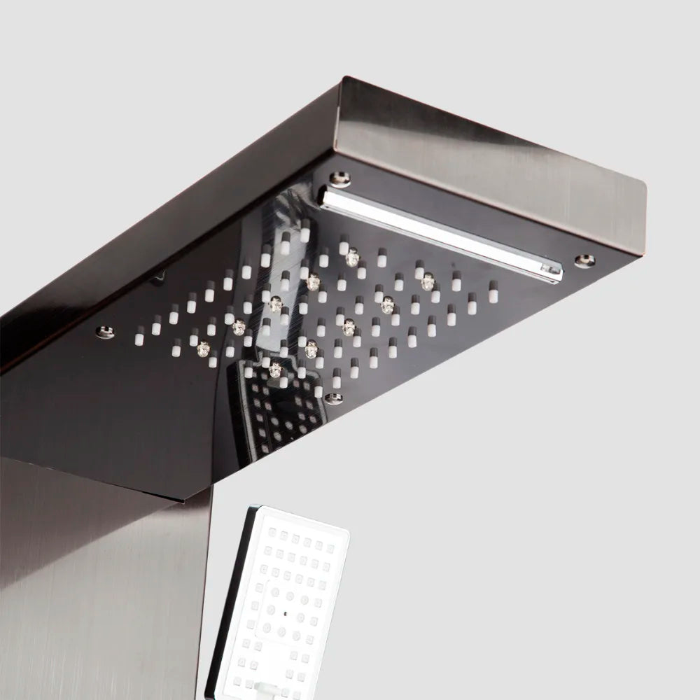 MEKKHALA Shower Panel System With LED Rainfall And Body Jets