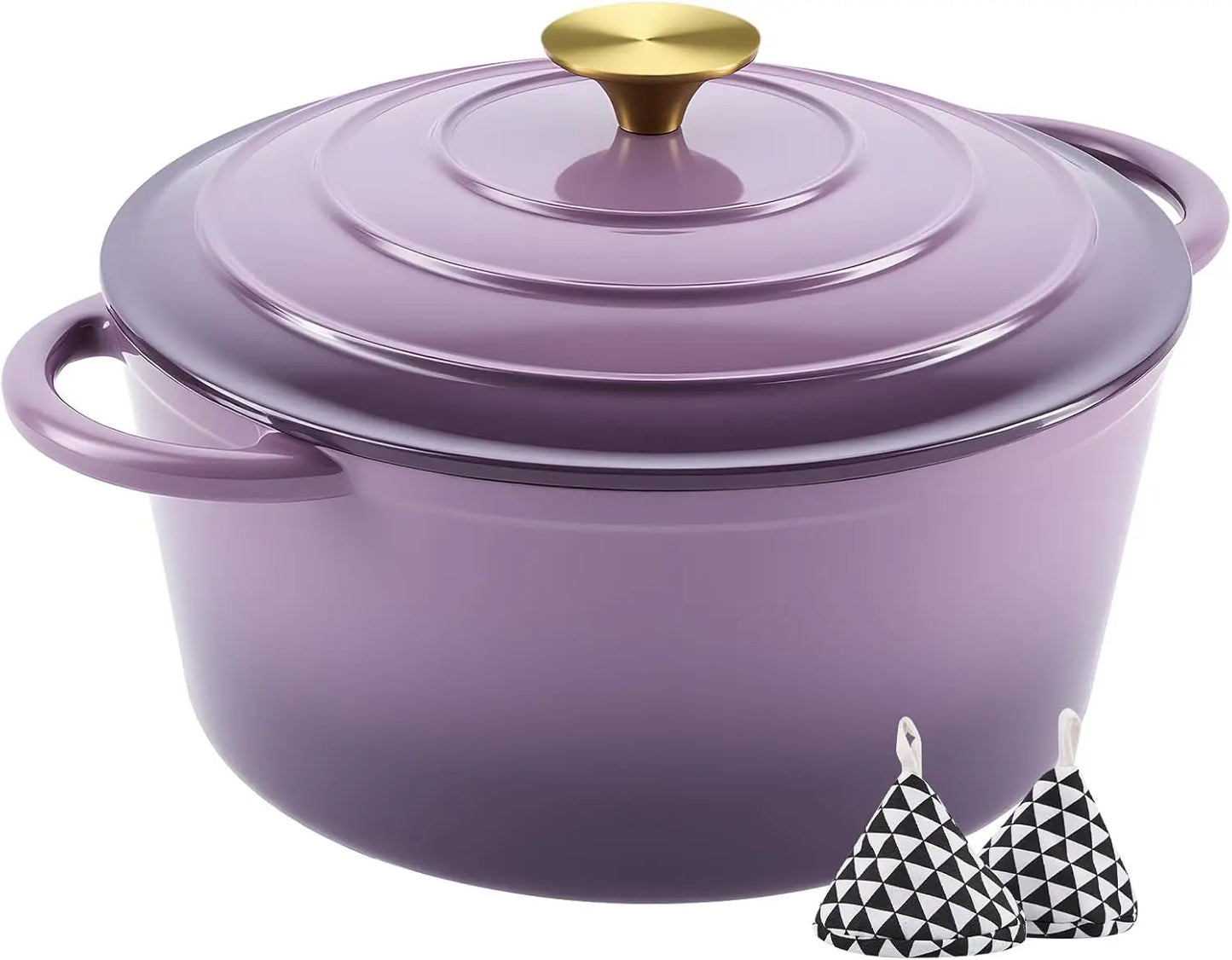 XIUWO Enameled Cast Iron Dutch Oven With Lid Nonstick For Bread Baking