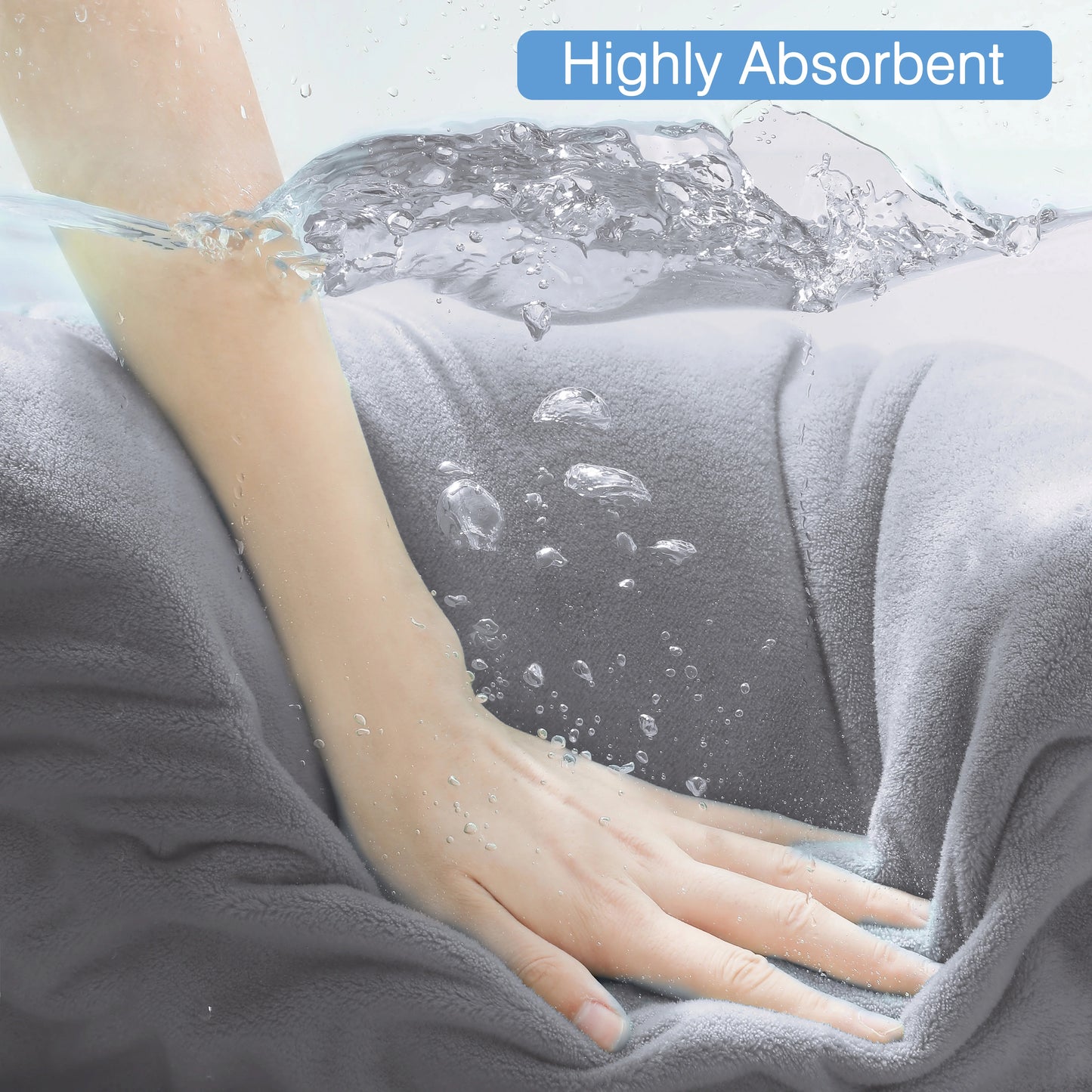 Belista Bath Towels Set 100 Percent Polyester Absorbent Machine Washable