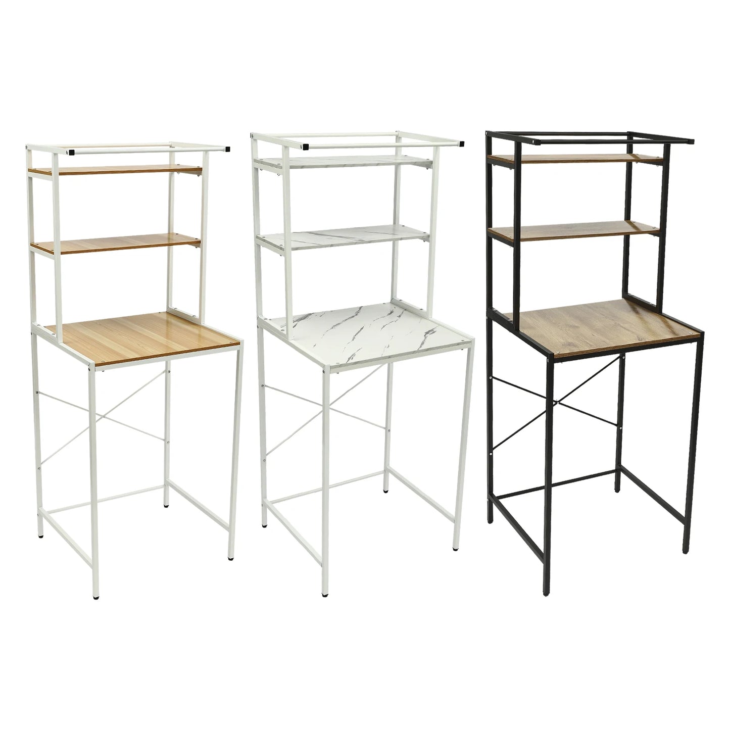 Bymaocar 3 Tier Washer And Dryer Shelving Storage Rack For Laundry