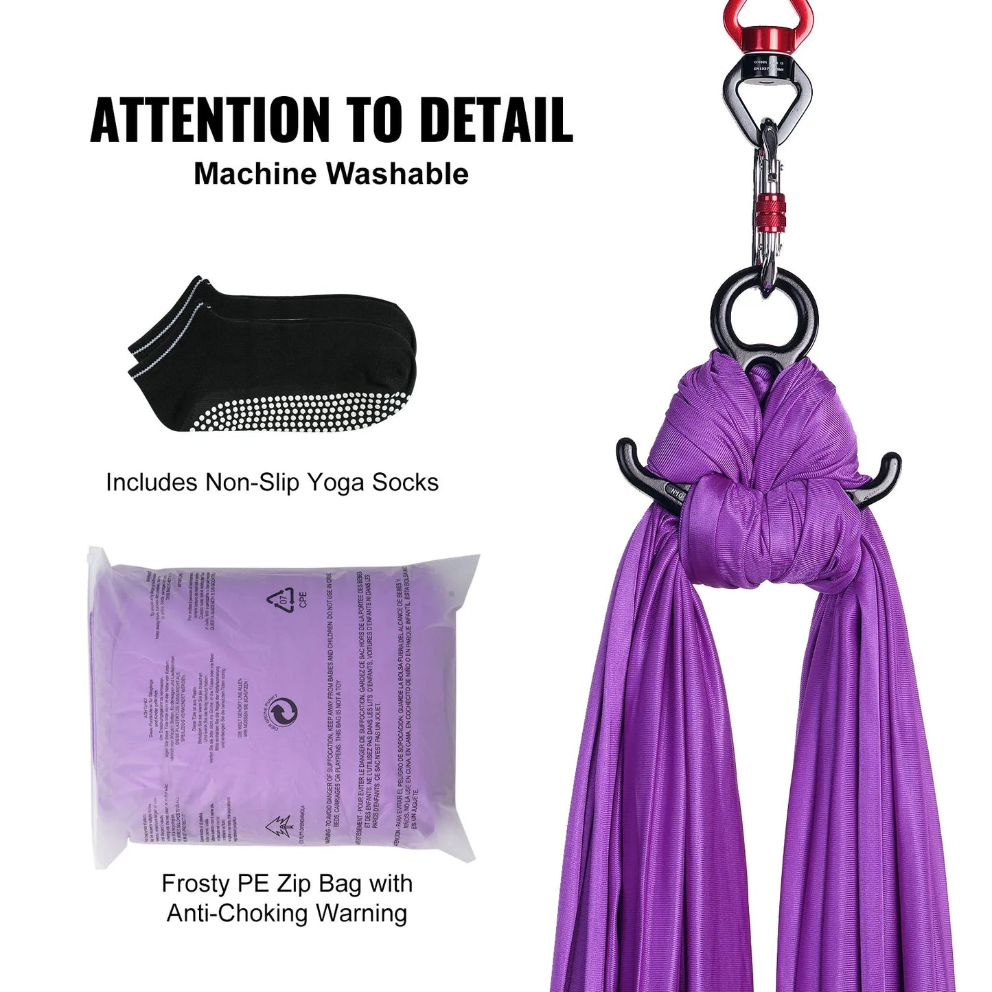 VEVOR Aerial Yoga Hammock Starter Kit for All Levels