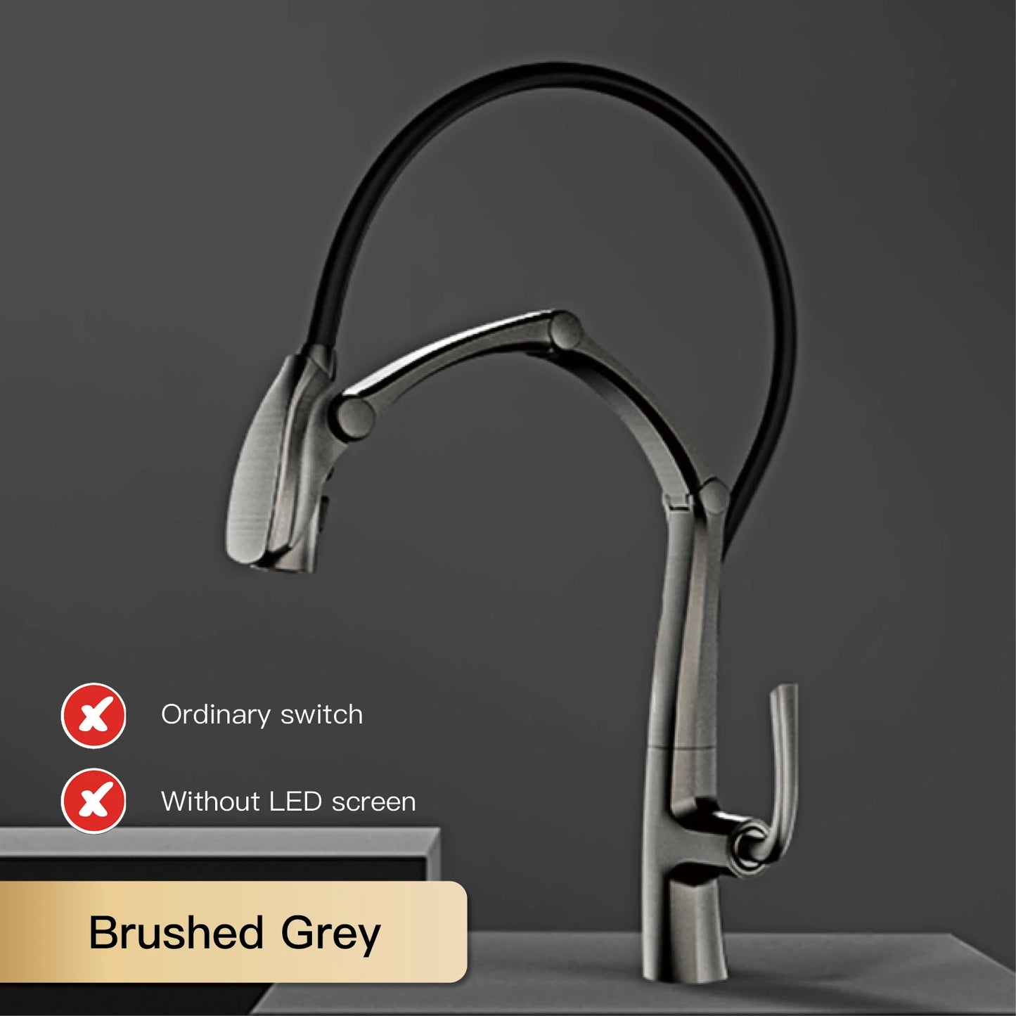 Aitana Luxury Brass Kitchen Faucet With Pullout Spray