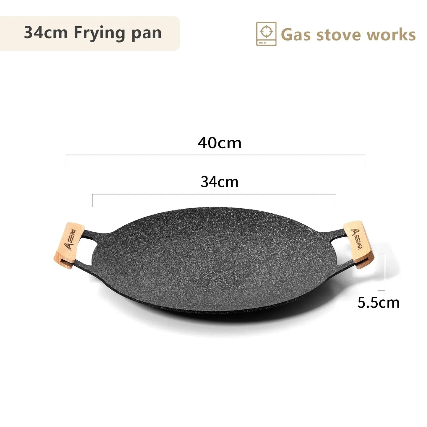 Bisinna Outdoor BBQ Grill Pan Nonstick Stovetop Tray