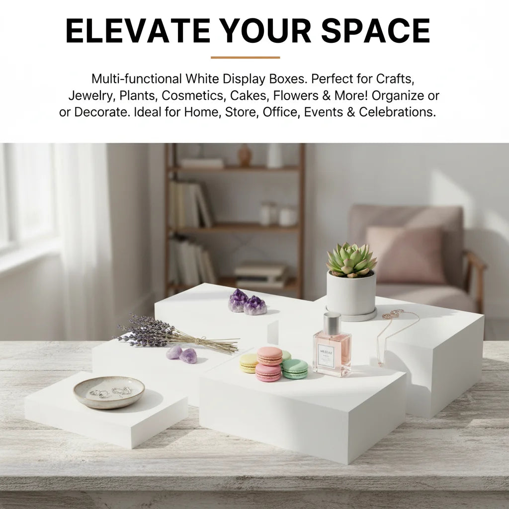 Acrylic Buffet Risers Set For Display And Table Use