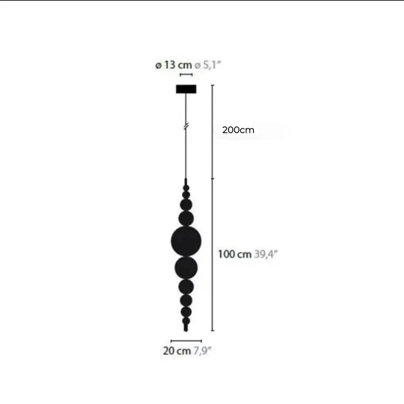 IWP Modern Luxury Pendant Light For Living Room And Dining