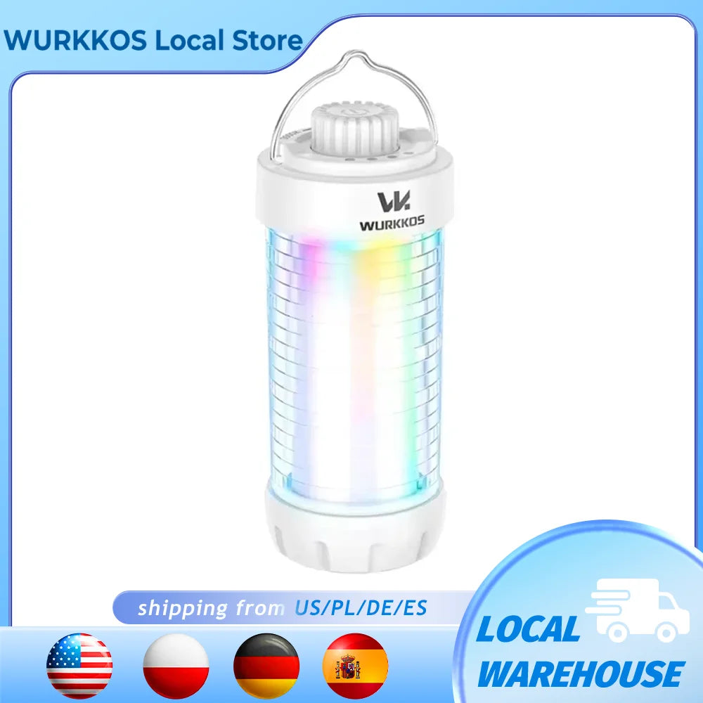 Wurkkos CL01 Camping Lantern LED Flashlight 550LM Rechargeable Power Bank