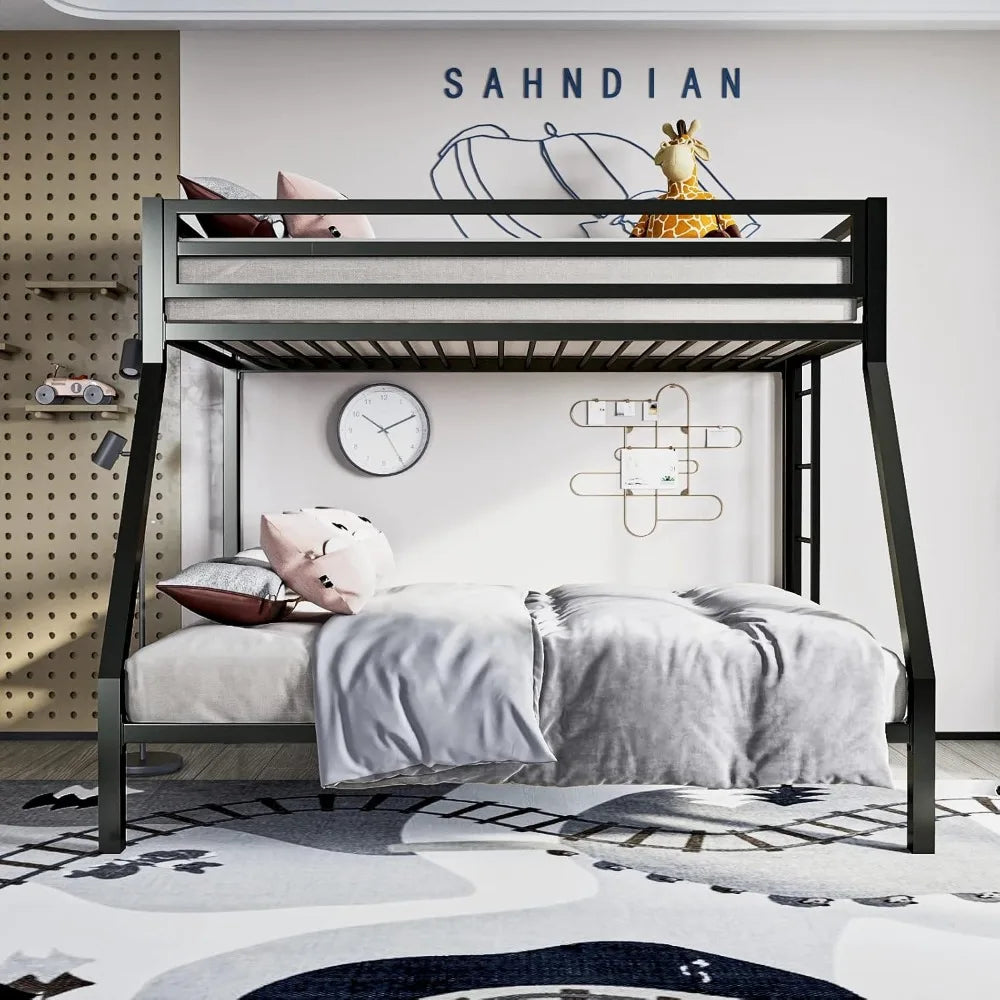 XIAOLANG Metal Loft Bunk Bed Guardrail Ladder Space Saving