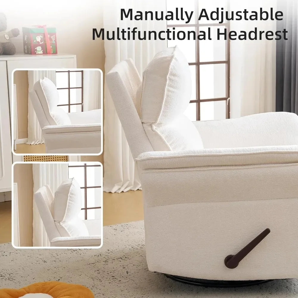 Chengwei Recliner Chair With 360 Degree Swivel And Adjustable Headrest