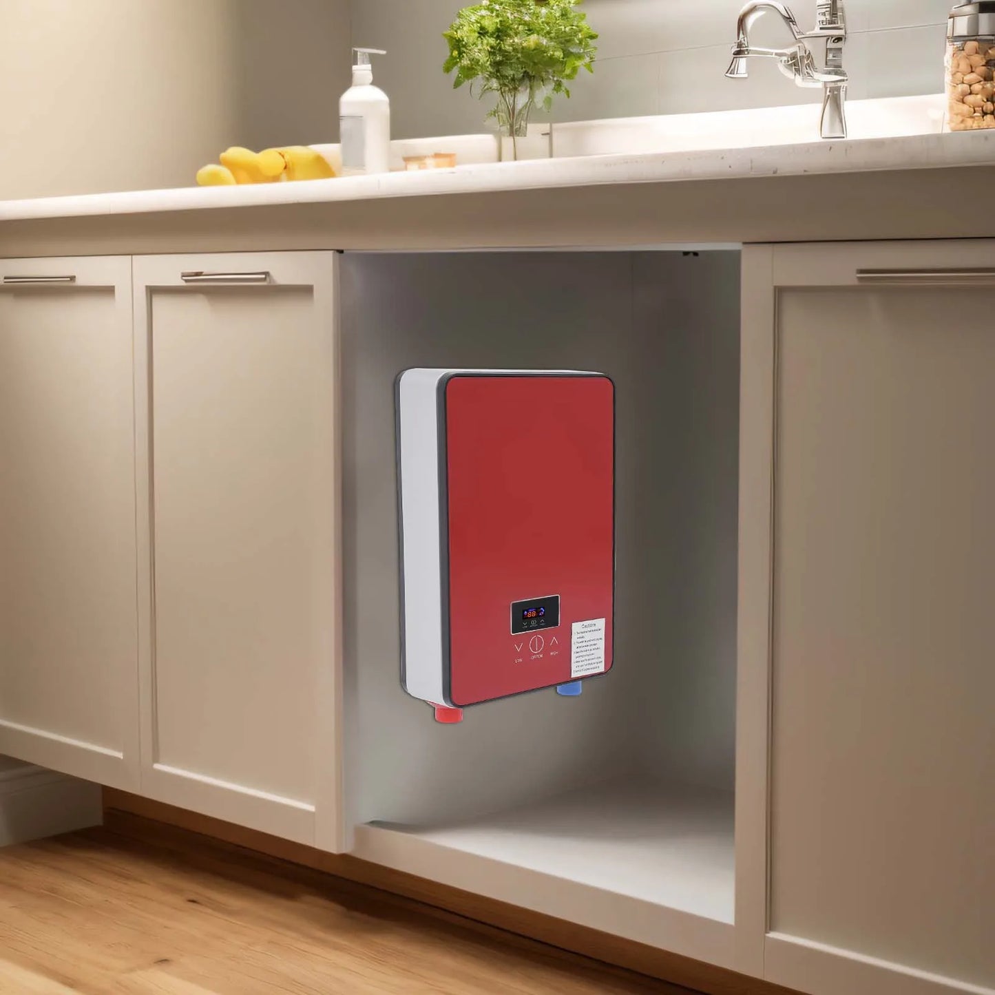 6500W 220V Tankless Water Heater Wall Mount for Kitchens Bathrooms