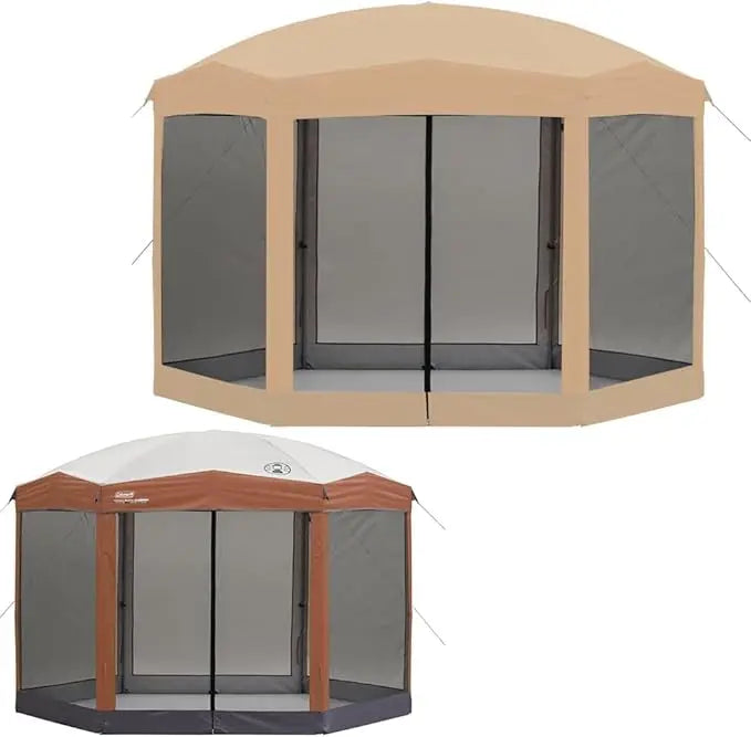 Replacement Canopy With Netting Set For Coleman Back Home Gazebo