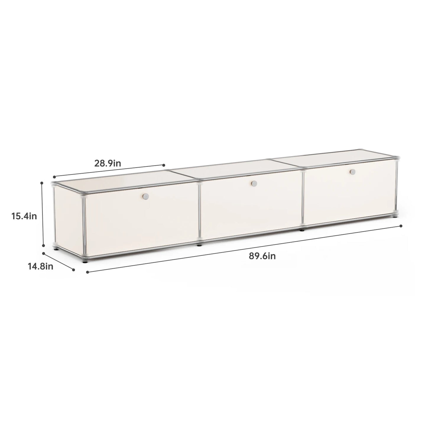 Stainless Steel Storage Cabinet TV Stand For Living Room Office