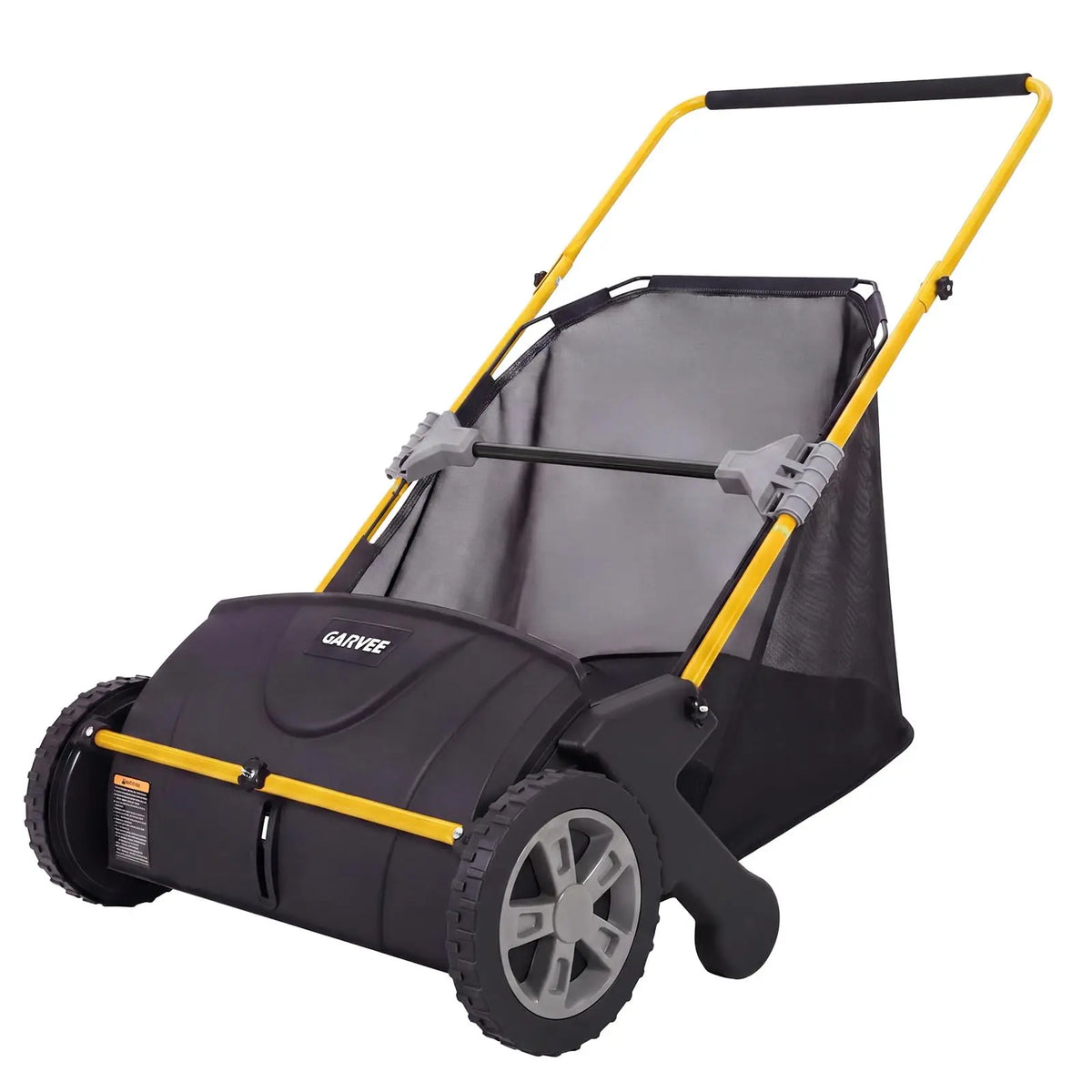 HiMiss Push Lawn Sweeper Manual Yard Leaf And Grass Collector