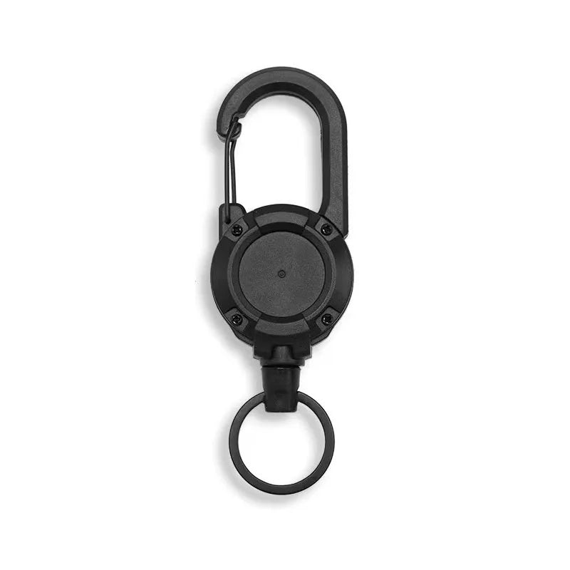 Retractable Heavy Duty Pull Reel Carabiner With Steel Wire Rope