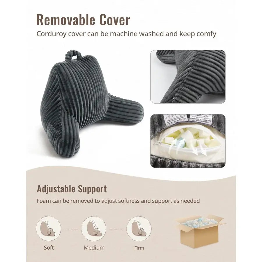 Reading Pillow For Bed Sit Up Backrest Cushion For Adults And Children