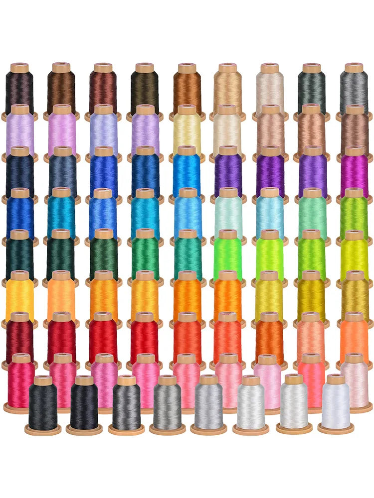Richword 80 Pcs Embroidery Threads Kit For Sewing Machines