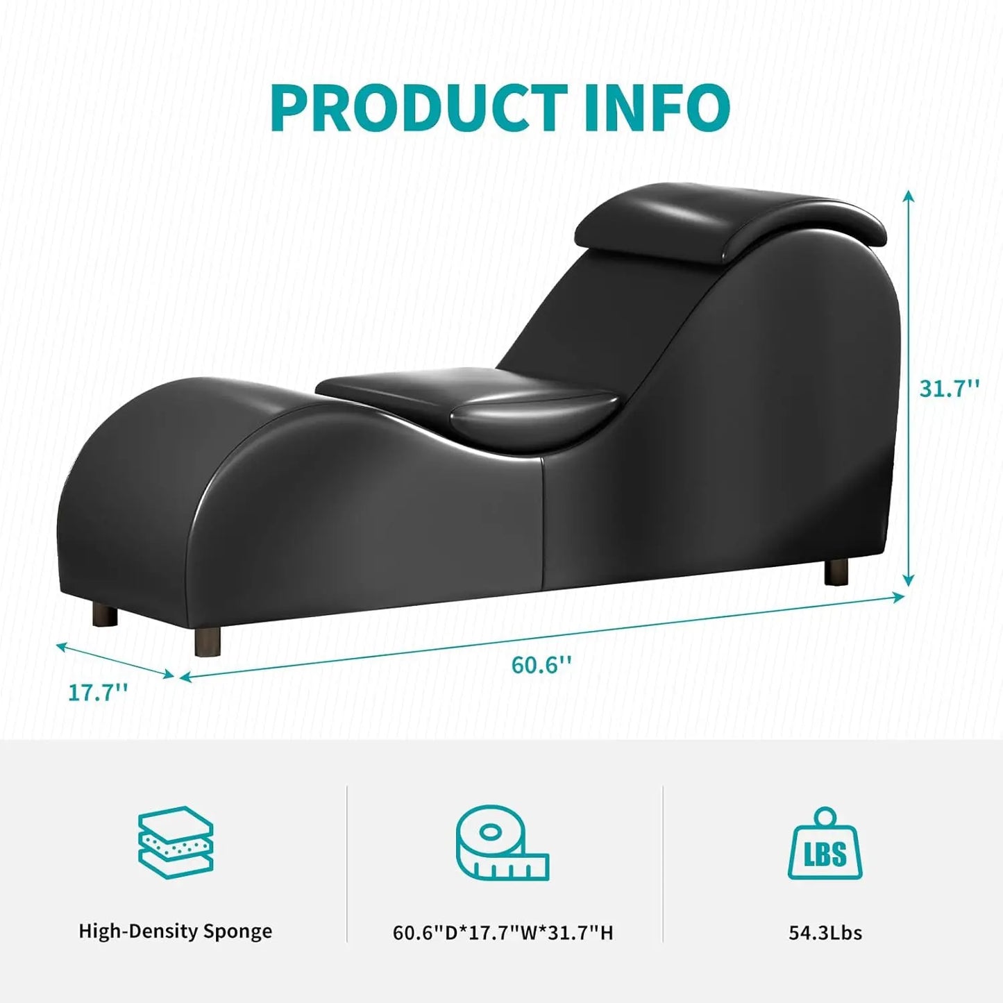 Yoga Lounge Chair For Adults Ergonomic Curved Chaise Customized