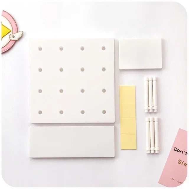 Pegboard Display Stand Wall Organizer for Living Room and Kitchen