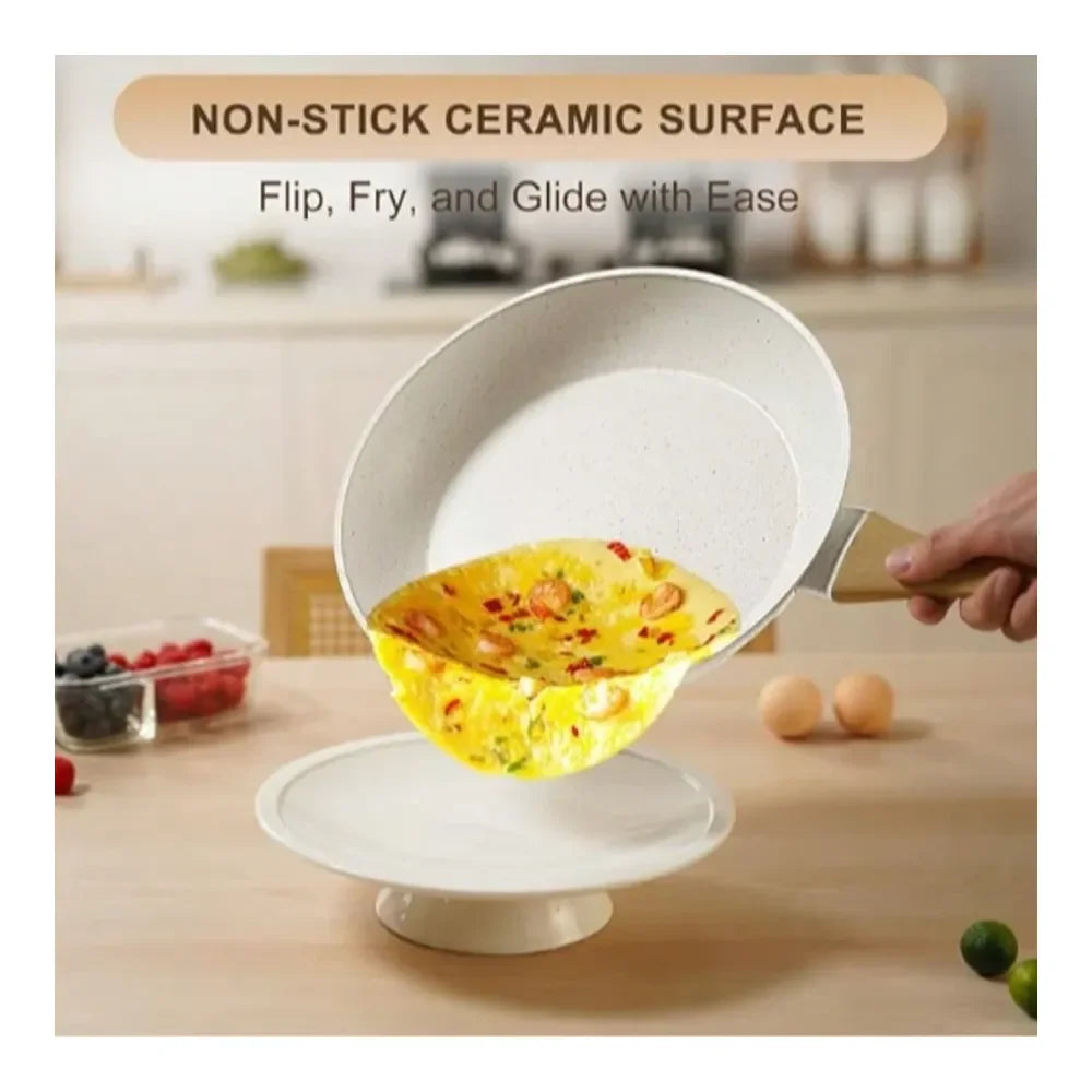 Nonstick Ceramic Cookware Set 25 Piece Induction Compatible Pots And Pans