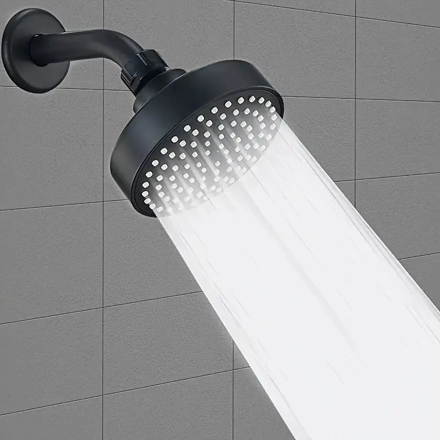 High Pressure Shower Head Universal Fit Spray Stainless Steel ABS