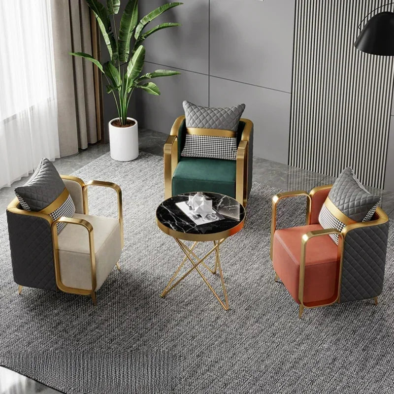 Upholstered Relax Armchair Nordic Living Room Single