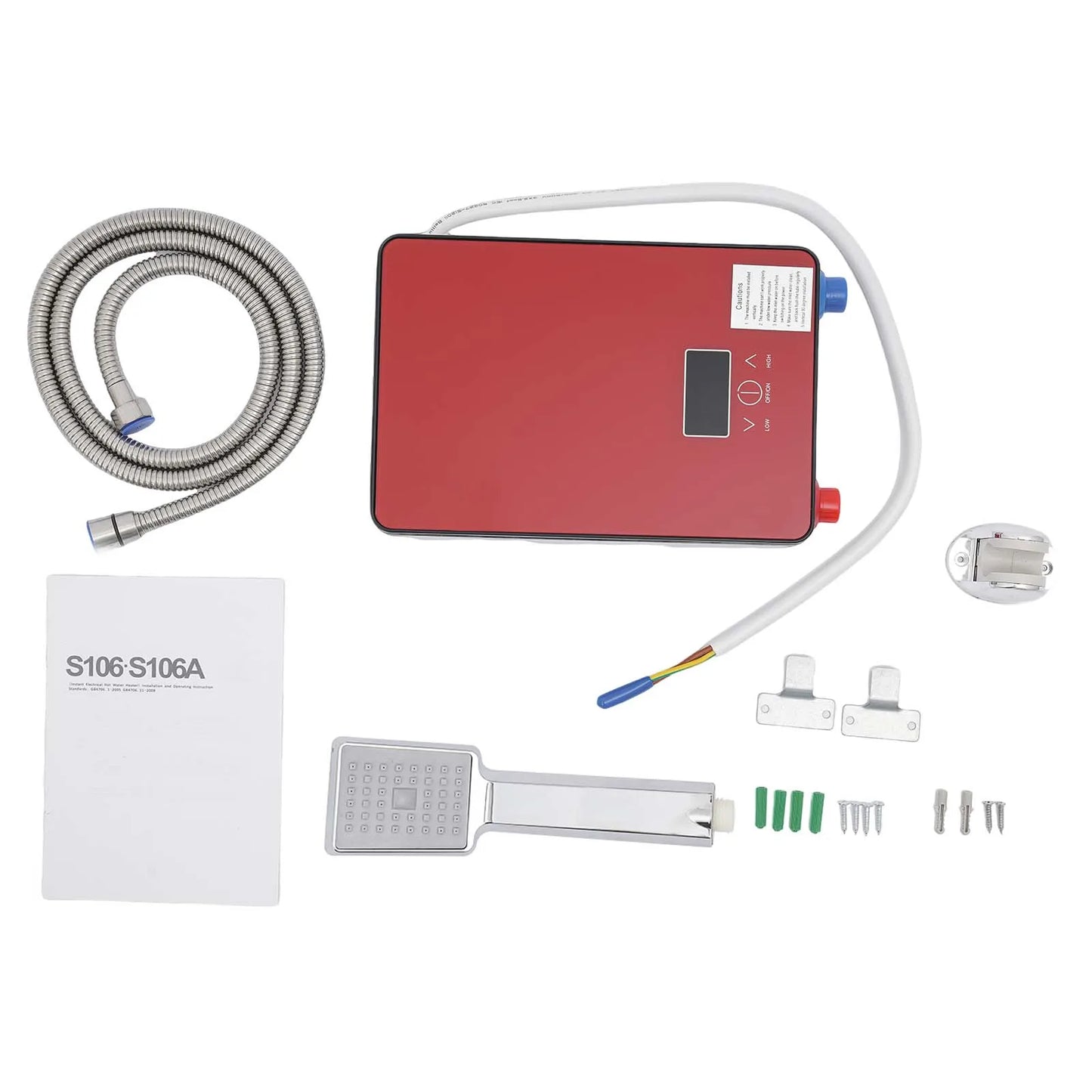 6500W 220V Tankless Water Heater Wall Mount for Kitchens Bathrooms