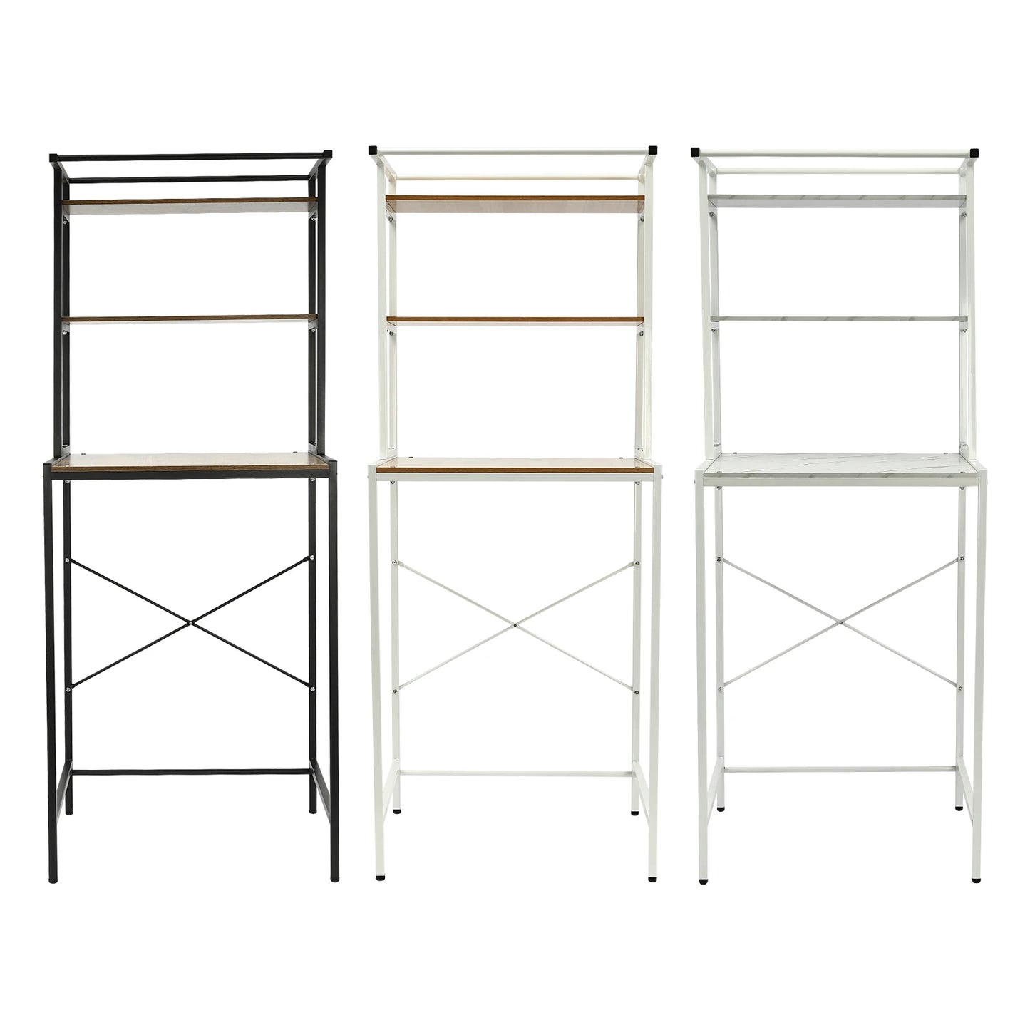 Bymaocar 3 Tier Washer And Dryer Shelving Storage Rack For Laundry