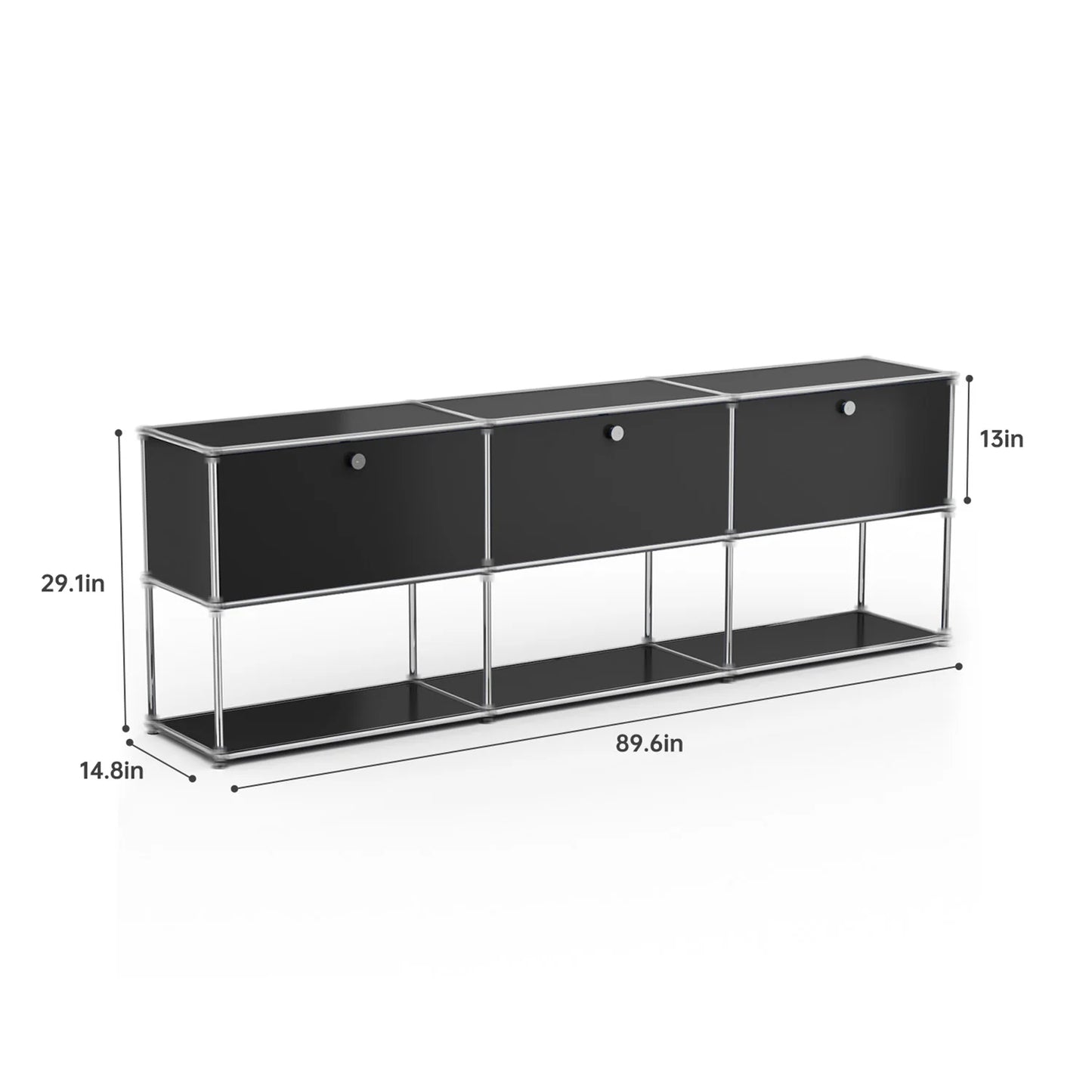 Stainless Steel Storage Cabinet TV Stand For Living Room Office