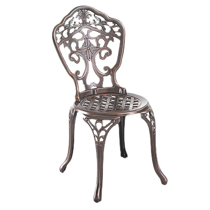 Modern Style Cast Aluminum Patio Chair for Garden Balcony