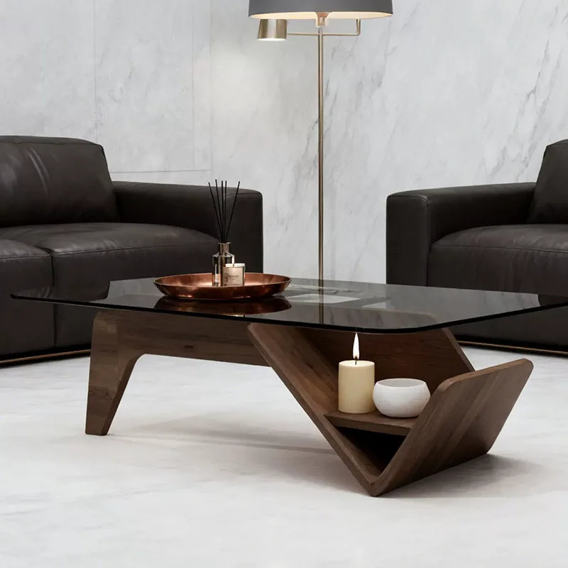 DUTRIEUX Modern Minimalist Wood Coffee Table For Living Room