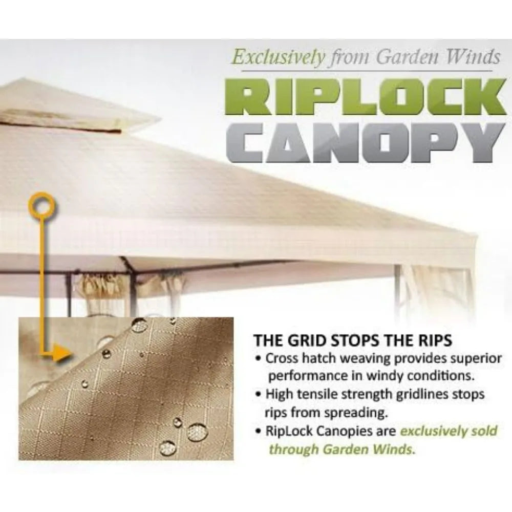 Replacement Canopy With Netting Set For Coleman Back Home Gazebo