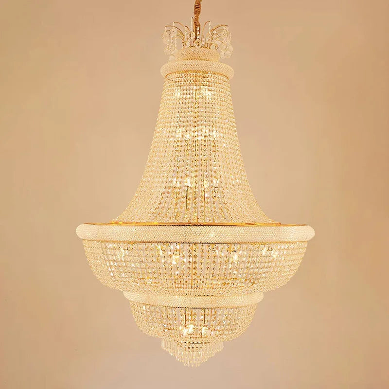 Luxury Crystal Chandeliers Led Living Dining Room Pendant Lights