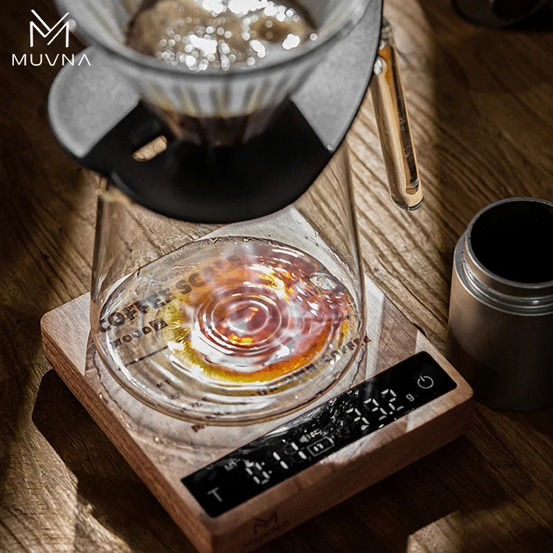 Muvna Digital Coffee Scale For Espresso High Precision Rechargeable