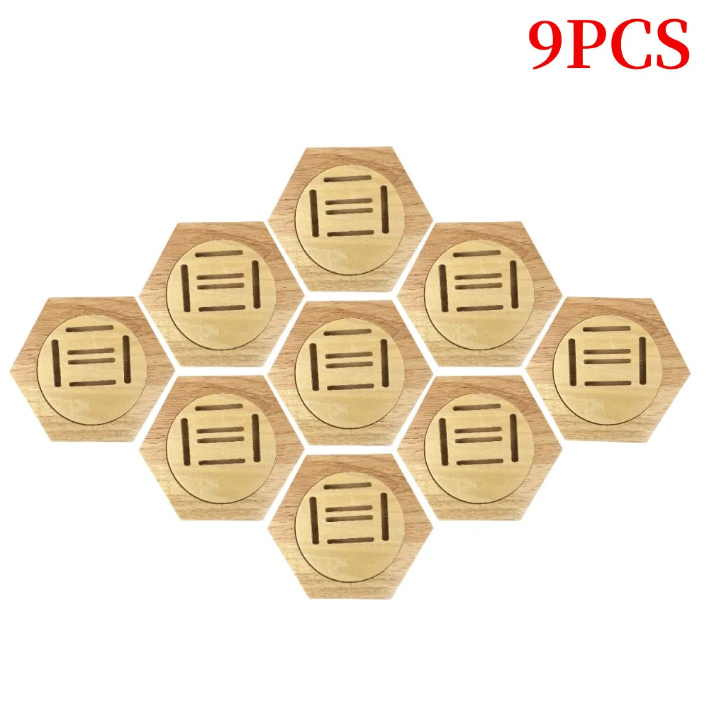 Hexagonal Honeycomb Wooden Medal Display Stand For Sports Track And Field