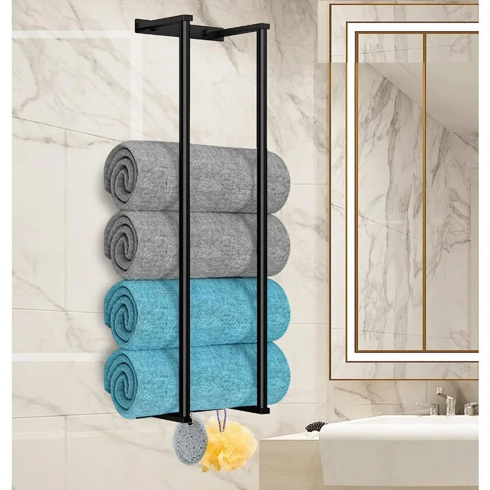 Wall Mounted Towel Rack For Rolled Towels Stainless Steel