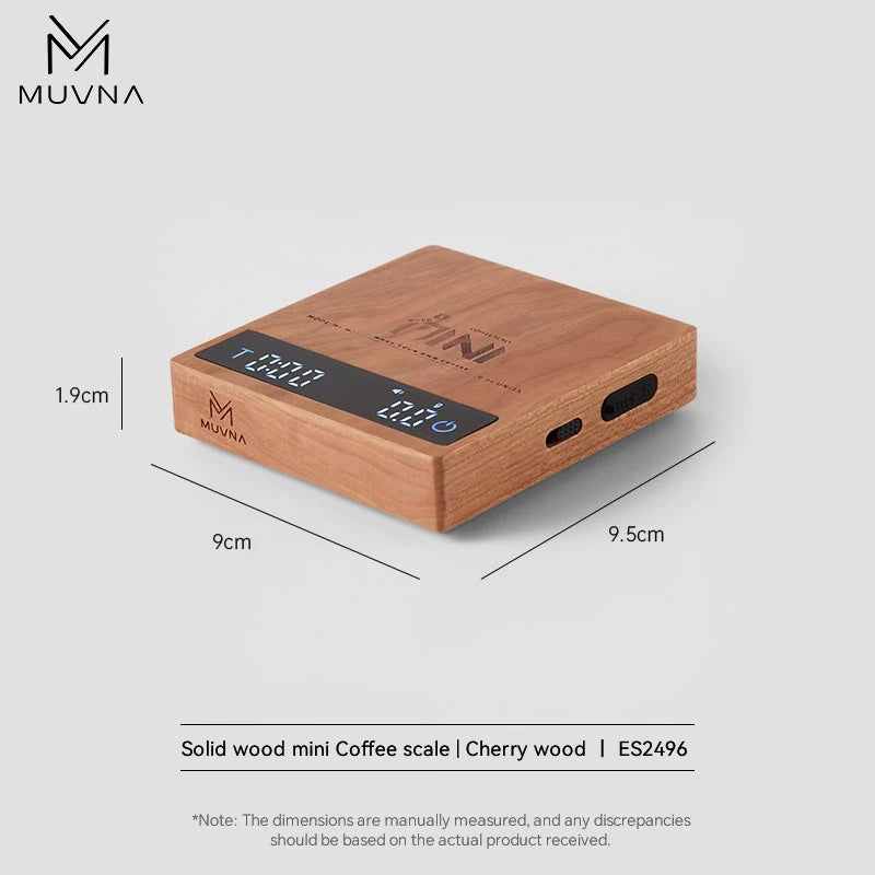 Muvna Digital Coffee Scale For Espresso High Precision Rechargeable