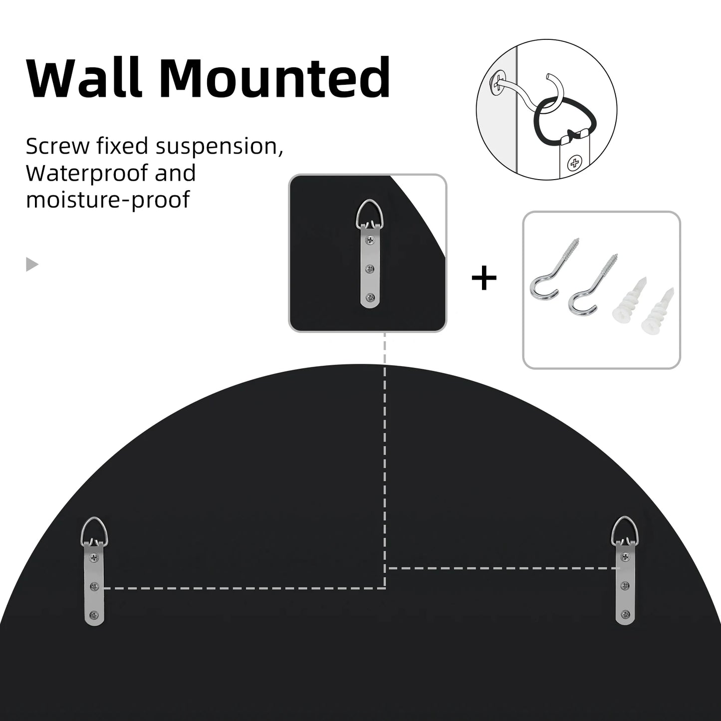 Round Starburst Wall Mirror For Bathroom And Living Room Decor