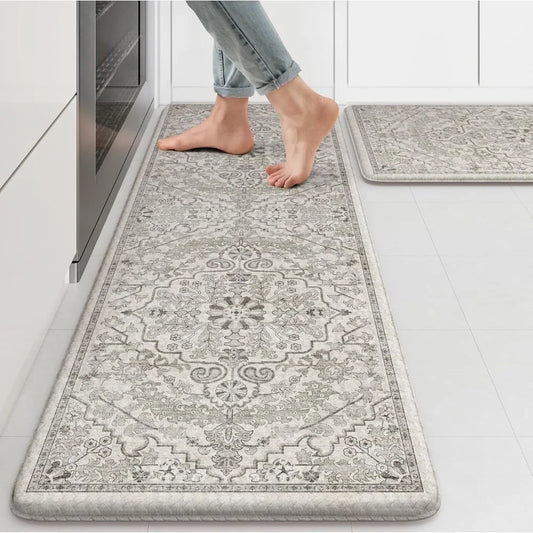 NBVCX Cushioned Anti Fatigue Kitchen Mats Set Of 2