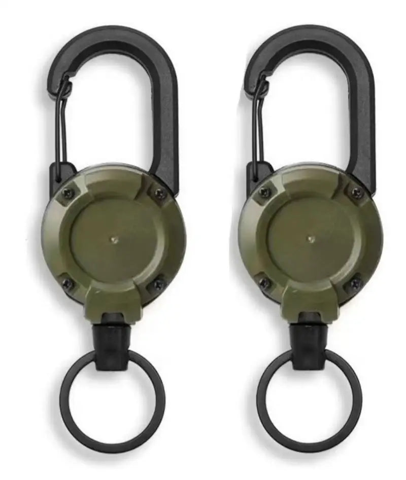 Retractable Heavy Duty Pull Reel Carabiner With Steel Wire Rope
