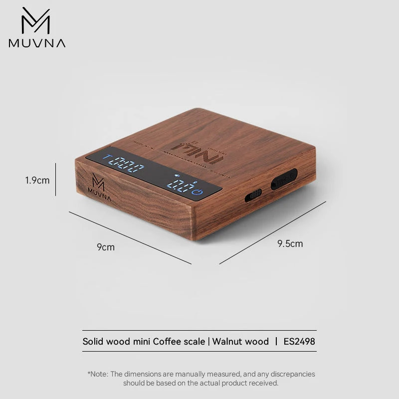 Muvna Digital Coffee Scale For Espresso High Precision Rechargeable