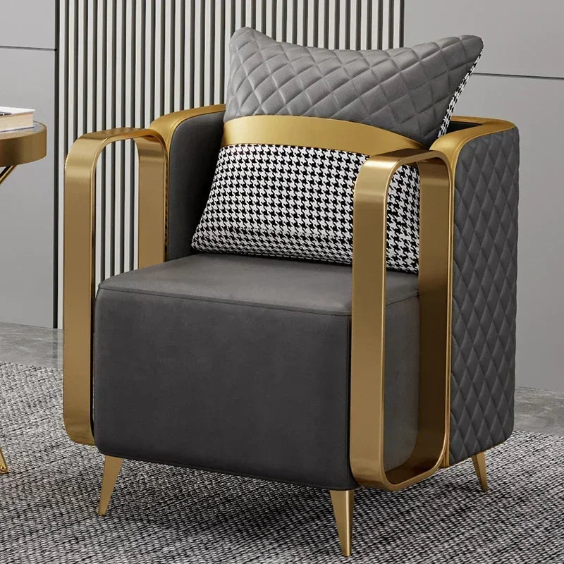 Upholstered Relax Armchair Nordic Living Room Single
